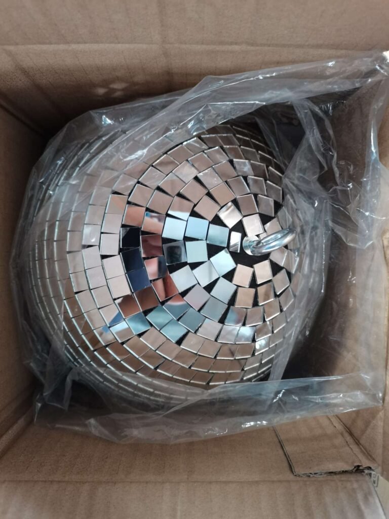 Modern Living Room Design with a 60-cm Disco Ball