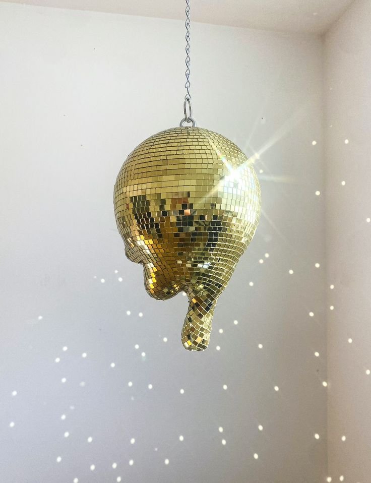 Adding a Touch of Glamour with a Small Hanging Disco Mirror Ball