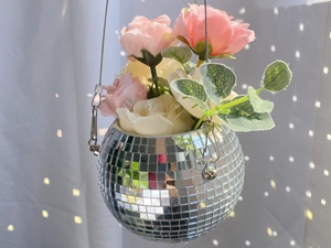 disco ball planter