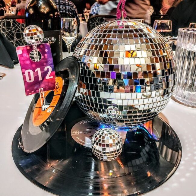 How to incorporate a disco ball into a retro 70s theme