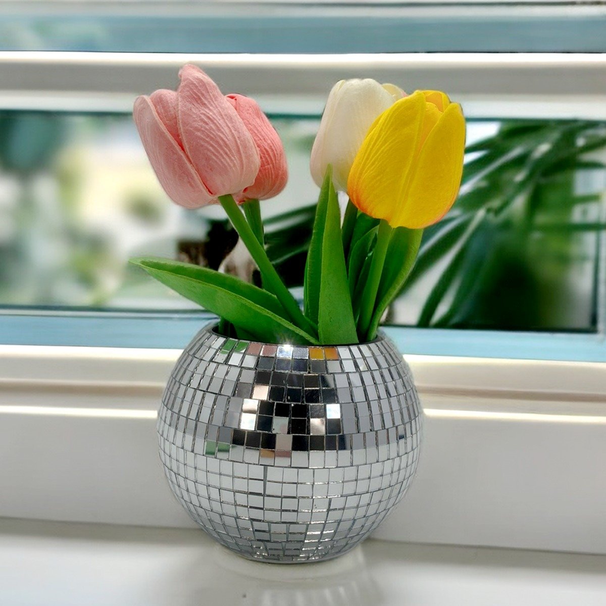 4inch 10cm tabletop disco ball pencil makeup container - Image 7