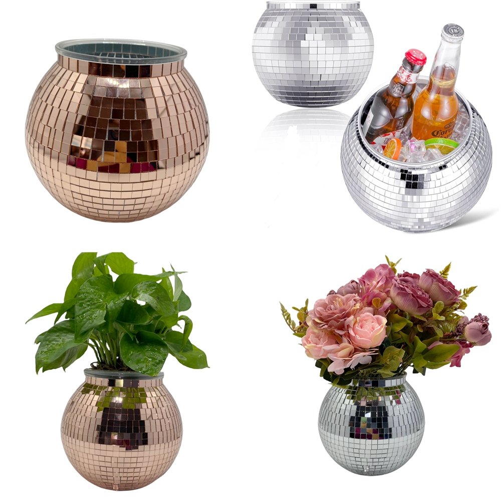 7inch 18cm Plastic Disco Ball Planter desktop - Image 8
