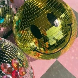 4inch 10cm disco glitter mirror ball