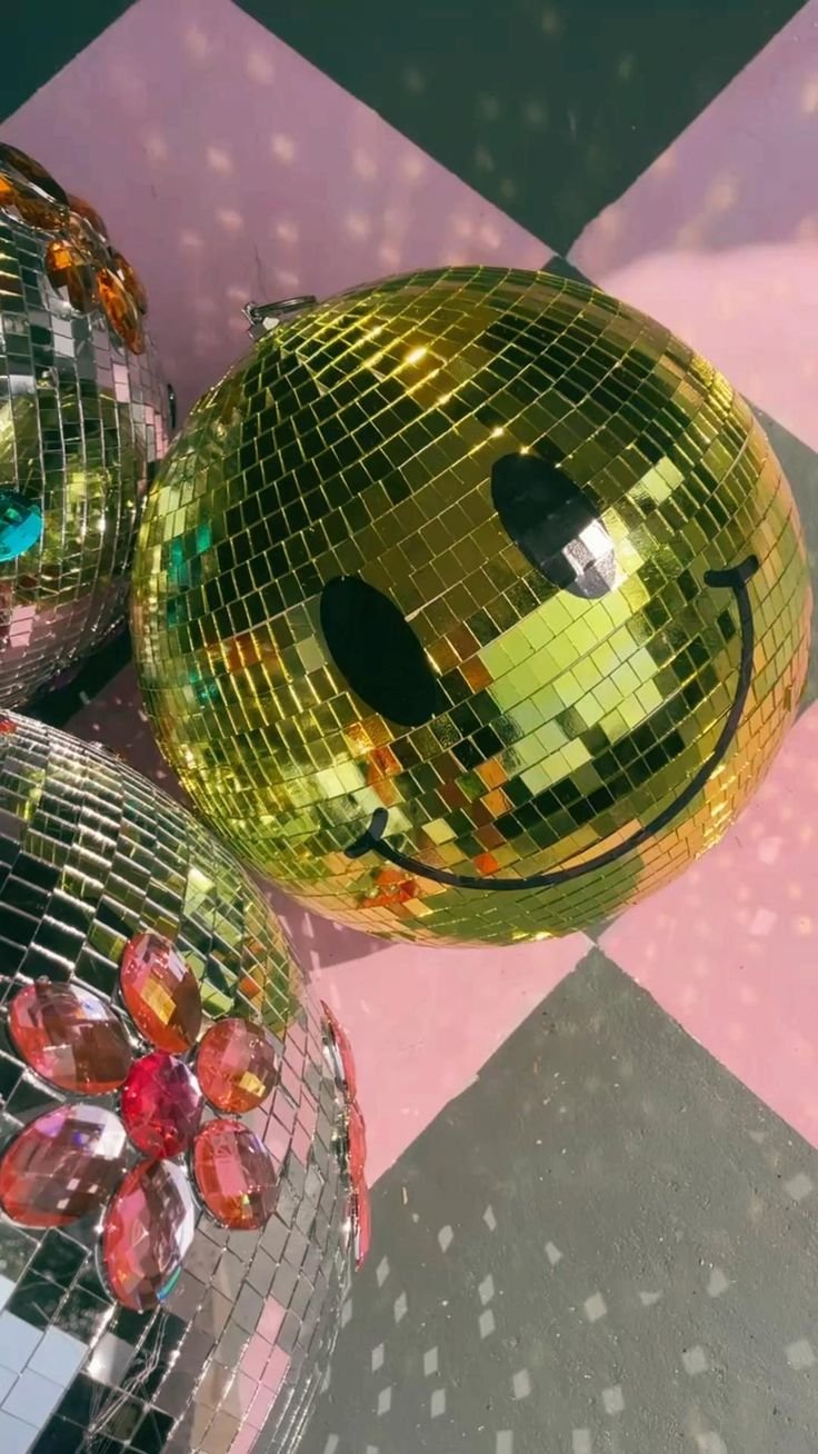 4inch 10cm disco glitter mirror ball