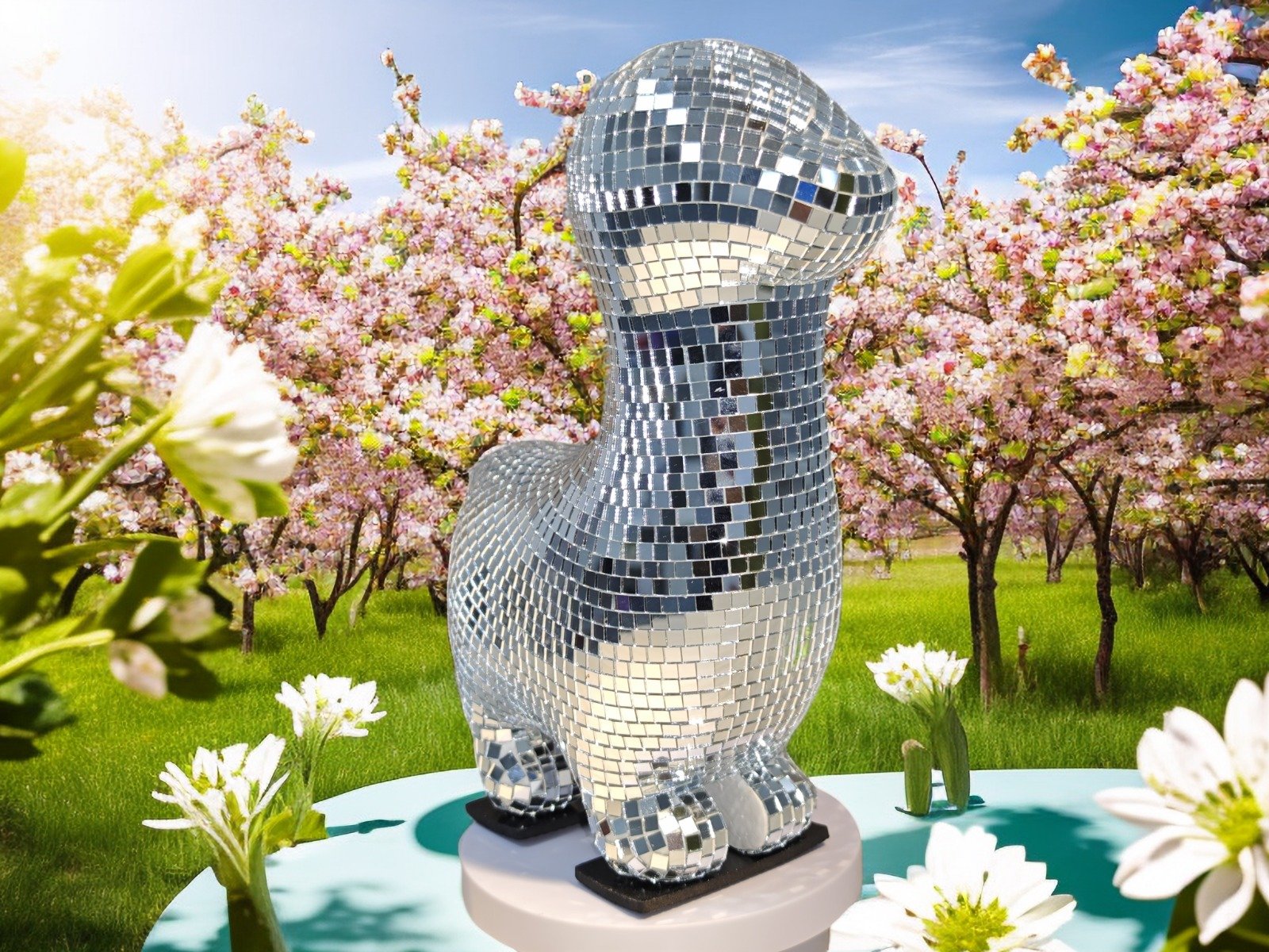 Disco Alpaca Statue - Image 2