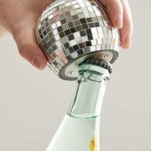 Disco Ball Bottle Opener Beer Party Accessories Stainless Steel 90s Birthday Wedding Bachelorette Gathering Celebration Bar Party decor Fun Drinkware Beer Opener Tool Disco Themed Party Decorations