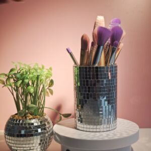 Disco Pencil/make up Plastic Pot