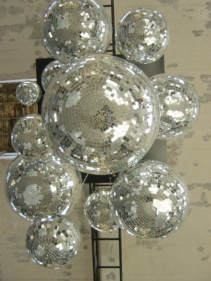 8inch 20cm disco mirror ball light effect for wedding - Image 4