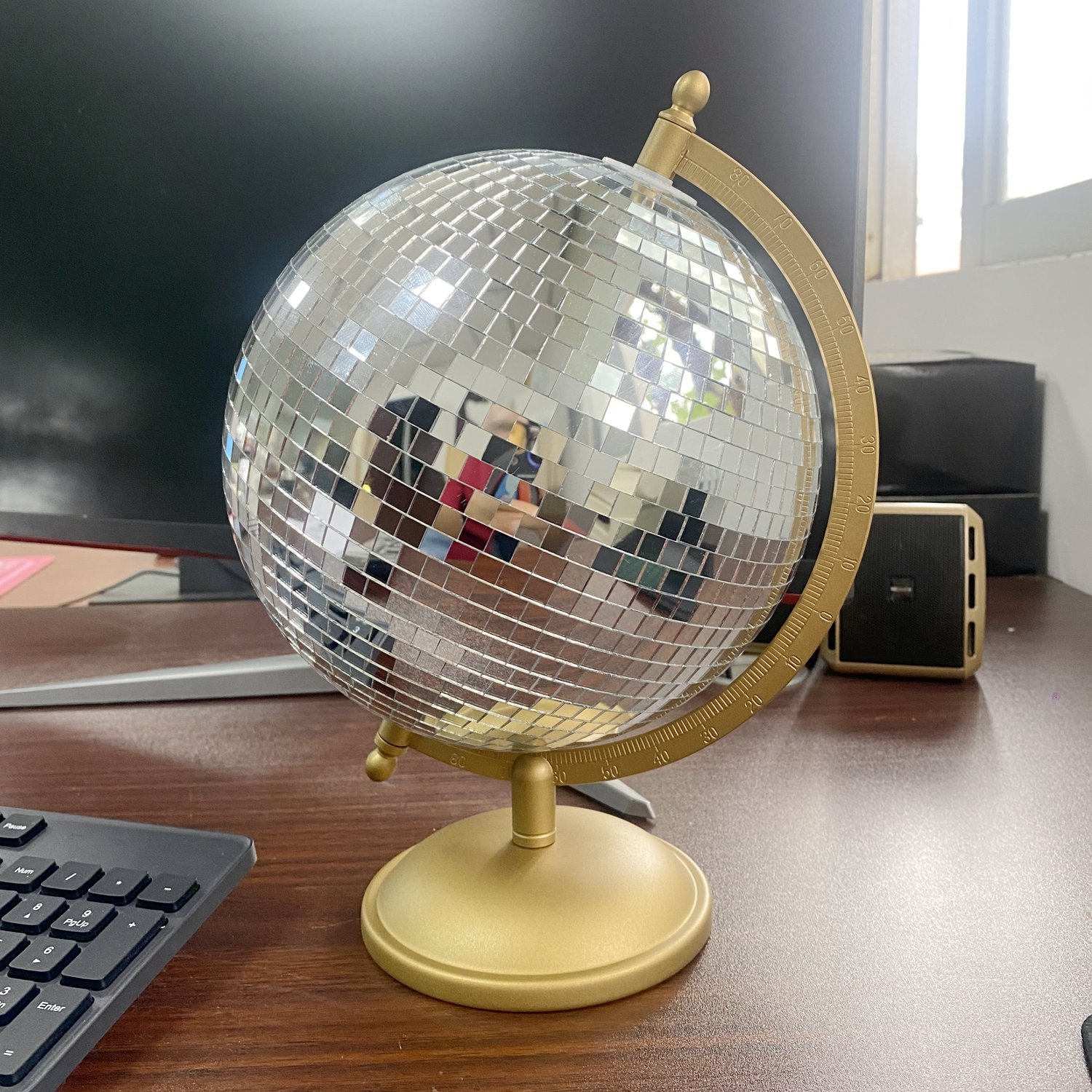 Disco Ball Globe Stutue Home Decor - Image 5