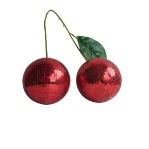 New Cherry Disco Mirror Ball – Hanging Reflective Décor