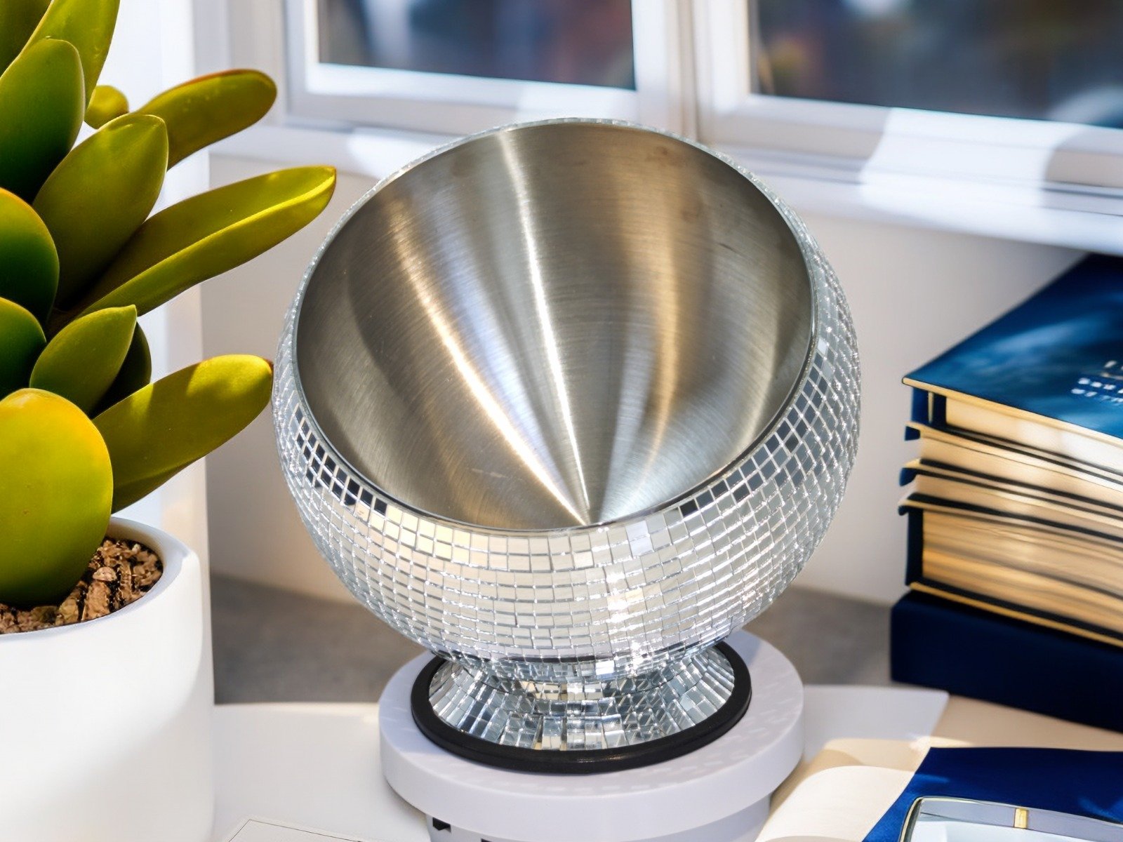 Stainless Steel Multifunctional Disco Ashtray, Trash Can & Ice Bowl - Image 3