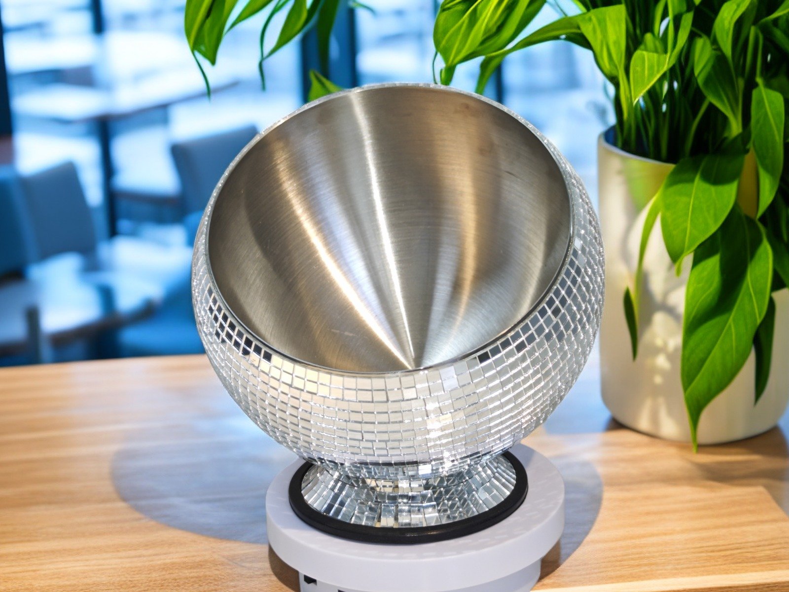 Stainless Steel Multifunctional Disco Ashtray, Trash Can & Ice Bowl - Image 2