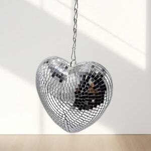6-inch and 8-inch Hanging Disco Hearts – Add Glamour and Shine to Any Setting!