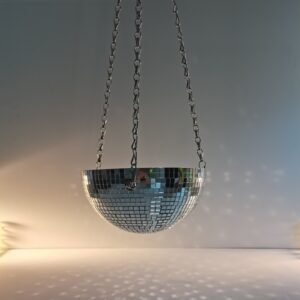 Metal Half Disco ball planter
