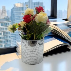 Plastic disco Flower Pot